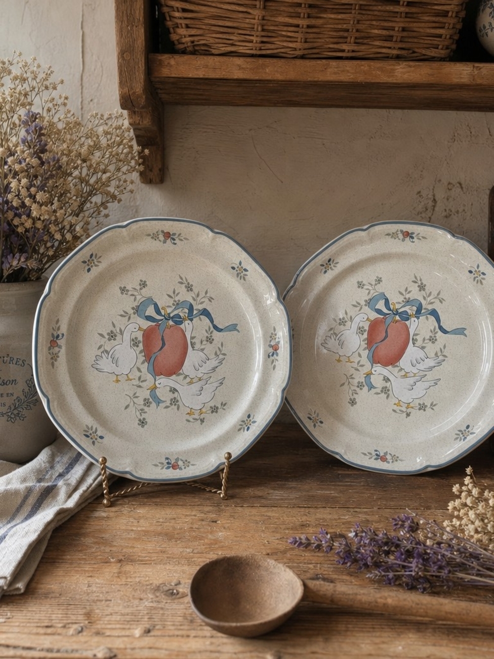 Set of 2 Vintage International China “Marmalade” Dinner Plates – Made in Japan